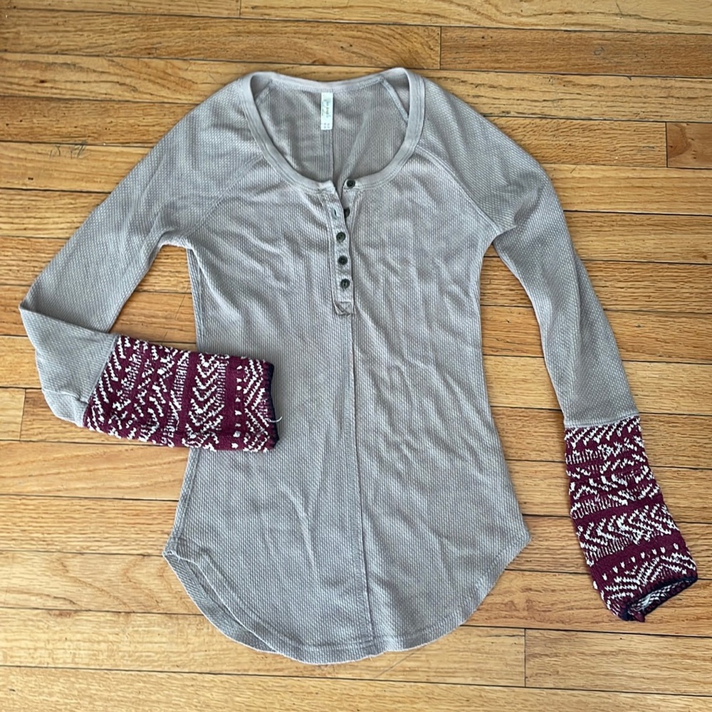 Free People Taupe Thermal